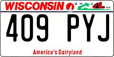 WI license plate 409PYJ