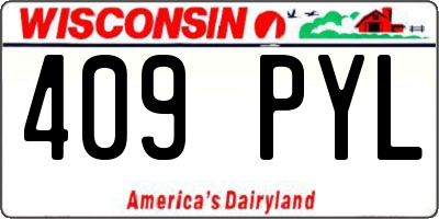 WI license plate 409PYL