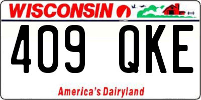 WI license plate 409QKE