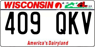 WI license plate 409QKV