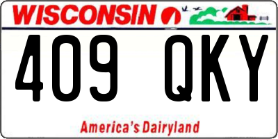 WI license plate 409QKY