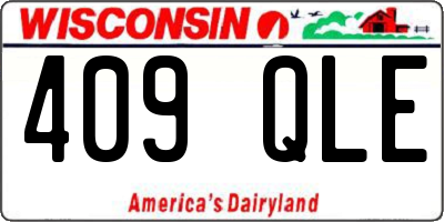 WI license plate 409QLE