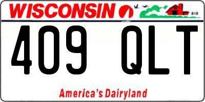 WI license plate 409QLT