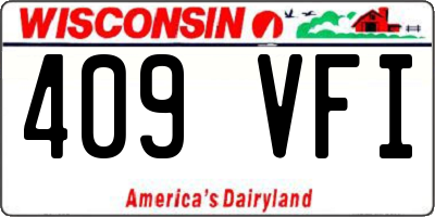 WI license plate 409VFI