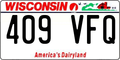 WI license plate 409VFQ