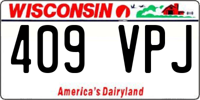 WI license plate 409VPJ
