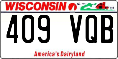 WI license plate 409VQB