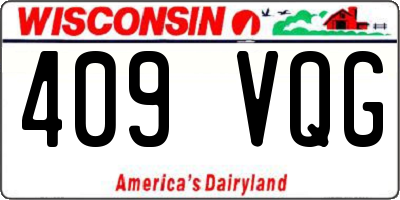 WI license plate 409VQG
