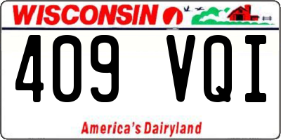 WI license plate 409VQI