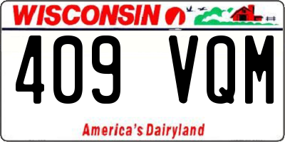 WI license plate 409VQM