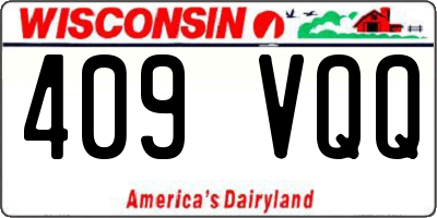 WI license plate 409VQQ