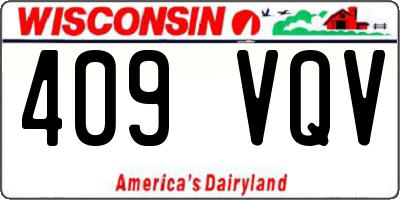WI license plate 409VQV
