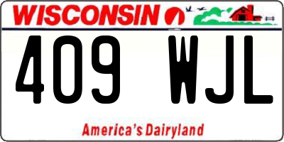 WI license plate 409WJL