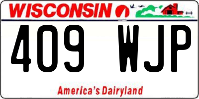 WI license plate 409WJP