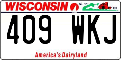 WI license plate 409WKJ