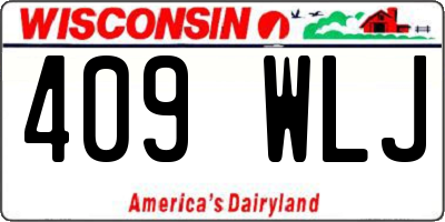 WI license plate 409WLJ