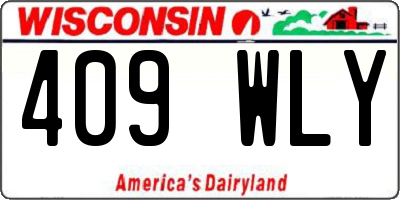 WI license plate 409WLY