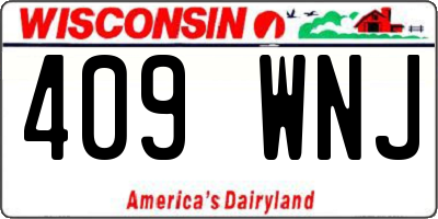 WI license plate 409WNJ