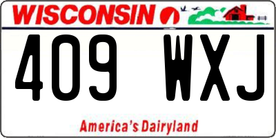 WI license plate 409WXJ