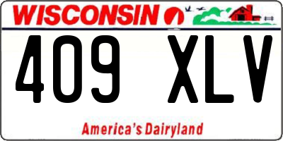 WI license plate 409XLV