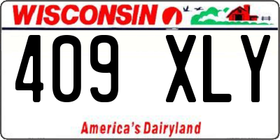 WI license plate 409XLY