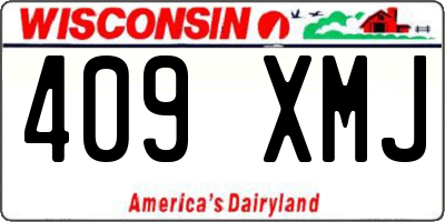 WI license plate 409XMJ