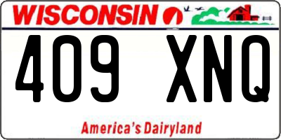 WI license plate 409XNQ
