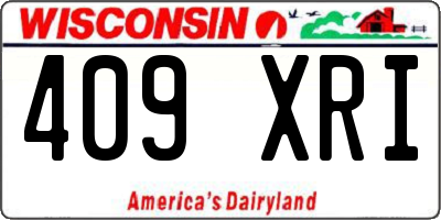 WI license plate 409XRI