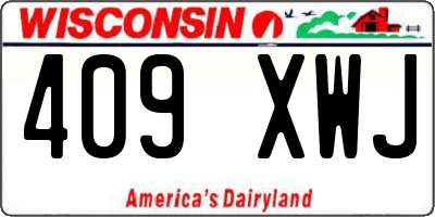 WI license plate 409XWJ