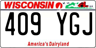 WI license plate 409YGJ