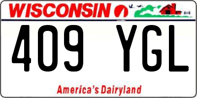 WI license plate 409YGL