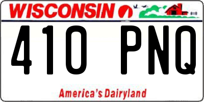 WI license plate 410PNQ