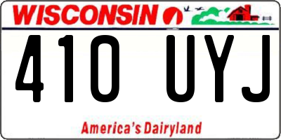 WI license plate 410UYJ