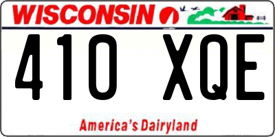 WI license plate 410XQE