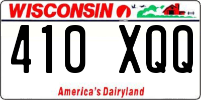 WI license plate 410XQQ