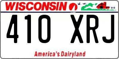 WI license plate 410XRJ