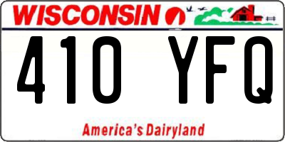 WI license plate 410YFQ