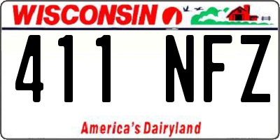 WI license plate 411NFZ