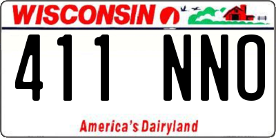 WI license plate 411NNO
