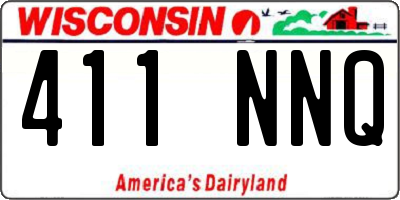 WI license plate 411NNQ