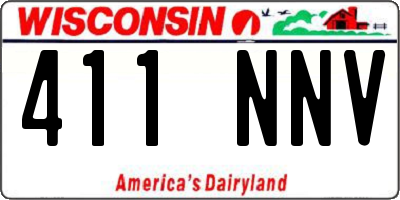 WI license plate 411NNV