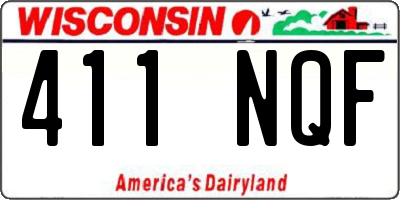 WI license plate 411NQF