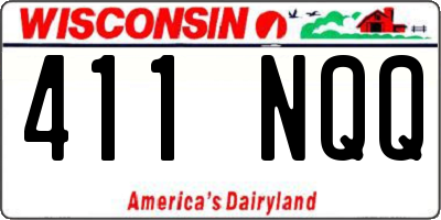 WI license plate 411NQQ