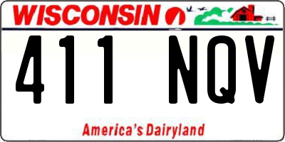 WI license plate 411NQV
