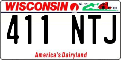 WI license plate 411NTJ