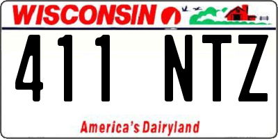 WI license plate 411NTZ