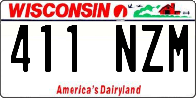WI license plate 411NZM