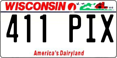 WI license plate 411PIX