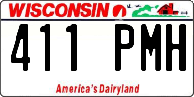 WI license plate 411PMH