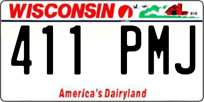WI license plate 411PMJ